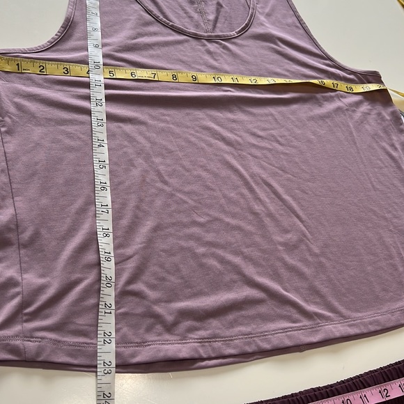 Johnny was Calme Set Elements Waist Short & Effect Tank Fig Purple Size XL - Picture 8 of 15